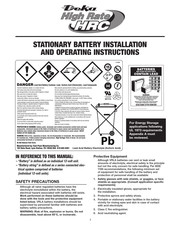 Deka HRC950 Installation And Operating Instructions Manual