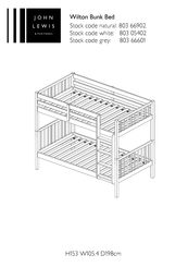 John Lewis Wilton 803 66601 Quick Start Manual
