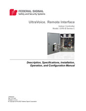 Federal Signal Corporation UltraVoice UVRI-B C Operation And Configuration Manual