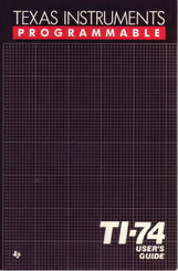 Texas Instruments TI-74 User Manual