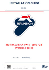 Termignoni H18109410IXX Installation Manual