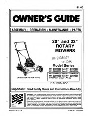 MTD 111-078R000 Series Owner's Manual