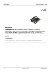 Arduino PRO Nicla Voice User Manual