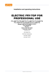 Lotus FTR-94ETTS Installation And Operating Instructions Manual