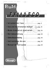 DeLonghi Pinguino FX140ECO Use And Maintenance Manual