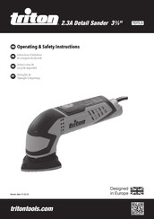 Triton TDTLS Operating/Safety Instructions Manual