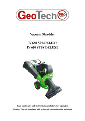 Geotech PRO LV 650 SPBS DELUXE Manual