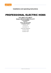 Lotus PCC-98ETT Installation And Operating Instructions Manual
