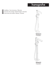 Hans Grohe Tecturis S 73440 1 Series Installation/User Instructions/Warranty