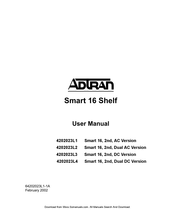 ADTRAN SMART 16 SHELF User Manual