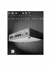 Peavey UMA 35 T Operating Manual