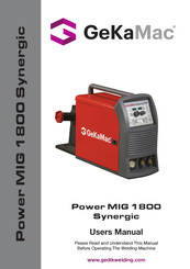 GeKaMac Power MIG 1800 Synergic User Manual