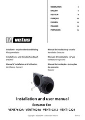 Vetus VENT7612A Installation And User Manual
