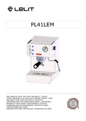 Lelit PL41LEM Manual