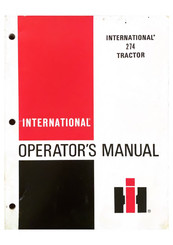 International Harvester Company 274 Operator's Manual