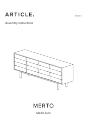 Article MERTO Assembly Instructions Manual