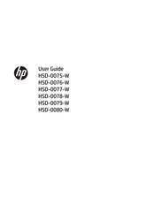 HP HSD-0076-W User Manual