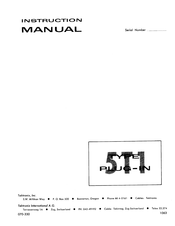 Tektronix 5T1 Instruction Manual