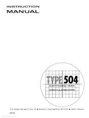 Tektronix RM504 Instruction Manual