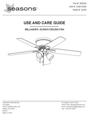 SeasonsComfort MILLHAVEN 32555 Use And Care Manual