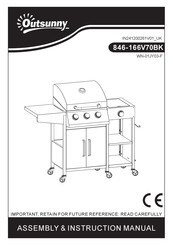 Outsunny 846-166V70BK Assembly & Instruction Manual
