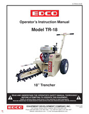 Edco TR-18 Operator's Instruction Manual