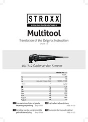Stroxx MM 500 Plus Translation Of The Original Instruction