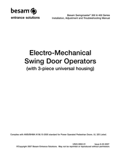 Besam Swingmaster 350 Installation And Troubleshooting Manual