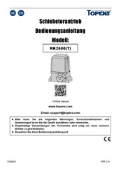 Topens RK2600 User Manual