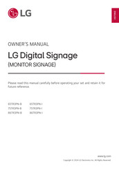 LG 86TR3PN-B Owner's Manual