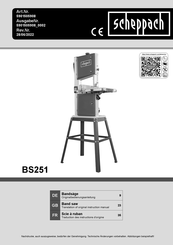 Scheppach 5901505908 Translation Of Original Instruction Manual