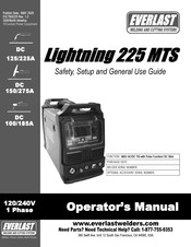 Everlast Lightning 225 MTS Operator's Manual