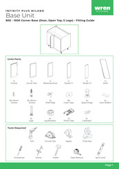 Wren Kitchens INFINITY PLUS MILANO Base Unit Fittings Manual