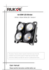 RIUKOE 4x100W LED Blinder User Manual