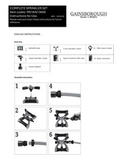 Gainsborough 613450 Instructions For Use Manual