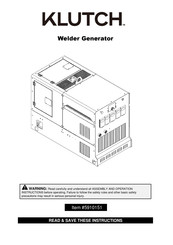 Klutch 5910151 Assembly And Operation Instruction