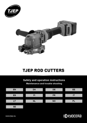 Kyocera TJEP ROD CUTTER Safety And Operation Instructions