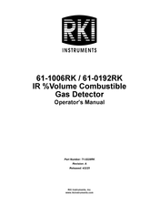 RKI Instruments 61-1006RK Operator's Manual