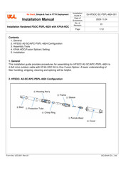 UCL SWIFT HFSOC- A2-SC/APC-PSPL-4824 Installation Manual