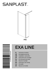 SANPLAST EXA LINE PR2 Installation Instructions Manual