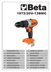 Beta 1972/20V-13BMC Instructions For Use Manual