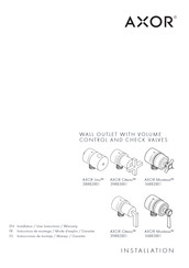 Axor Uno 38882 1 Series Installation/User Instructions/Warranty