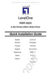 LevelOne WBR-6600 Quick Installation Manual
