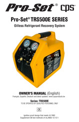 CPS Pro-Set TRS500E Series Owner's Manual