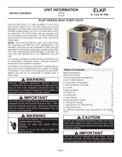 Lennox EL090KPSST Service Literature