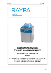 Raypa TLV-150FA Instruction Manual For Use And Maintenance