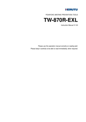 Herutu TW-870R-EXL Instruction Manual
