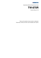 Herutu TW-870R Instruction Manual