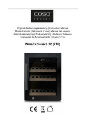 CASO DESIGN 716 Instruction Manual