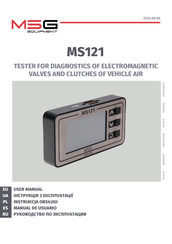 MSG Equipment MS121 User Manual